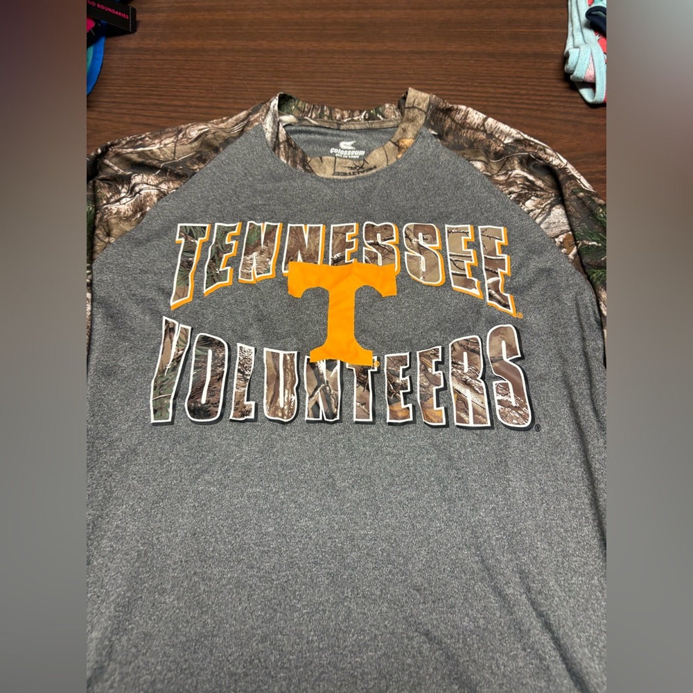 Colosseum Gray and Camo T-Shirt